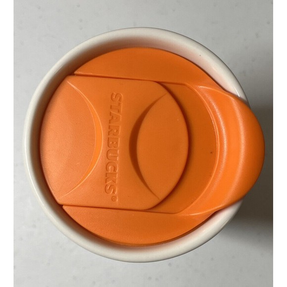 Starbucks Pumpkin Spice Latte Ceramic Travel Mug Fall Autumn PSL. Lid Rare 2016 - Picture 5 of 7